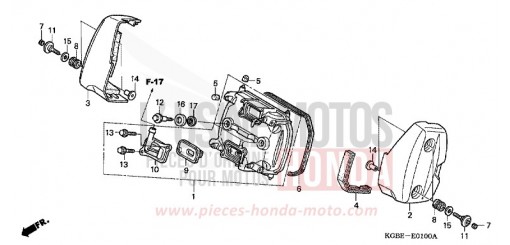 ZYLINDERKOPFDECKEL, VORNE VT125C21 de 2001
